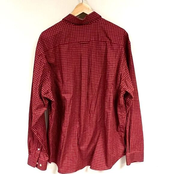 Eddie Bauer rust plaid button down shirt Sz XL - Picture 3 of 6